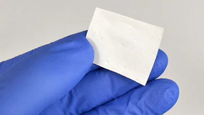 Close Up Of The Bio Based Janus Nanofibre Membrane Developed For Antibacterial Wound Care