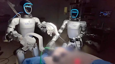 A second successful surgery was performed by two humanoid robots working side by side in a robot-robot team.
