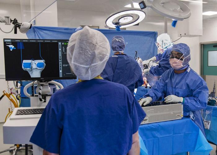 Mako robotic system assisted surgery.