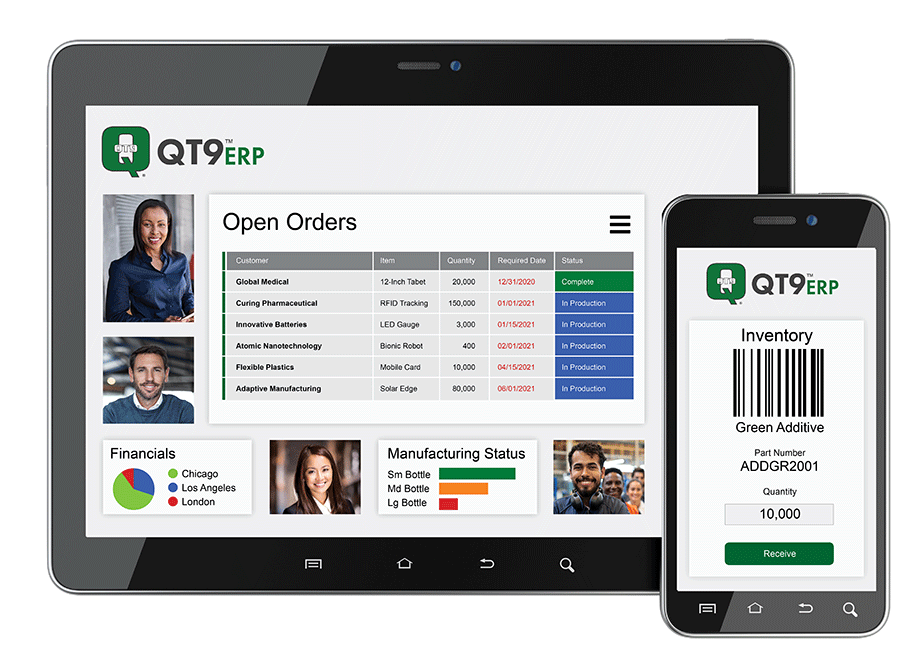 QT9 QMS and QT9 ERP platforms work together as a single, integrated environment to connect quality and operations, simplify compliance and deliver real-time visibility.