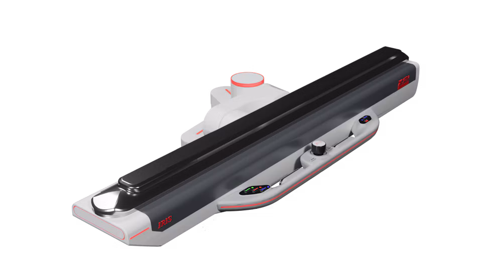 ASKO white and black paper towel dispenser with red accents and control buttons