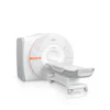 Siemens MAGNETOM medical imaging scanner with white casing and orange accent stripe