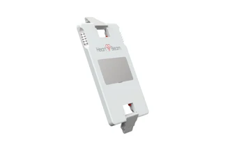 HeartBeam portable cardiac monitoring device with display screen and mounting bracket